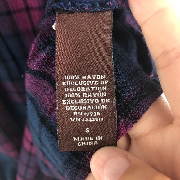 Knox Rose plaid pleated tank top w/ back zipper - Picture 7 of 8